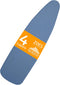 Ironing Board Cover and Pad - 100% Cotton Cover with Padding, Standard Size with Aluminum Coating, 54"x15" Blue