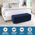 GAMUKAI 2-Piece Stretch Ottoman Covers Rectangle Slipcovers for Folding Storage Stools, Non-Slip Elastic Bottom, Soft