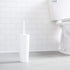 Amazon Basics Toilet Brush and Holder Set - 4-pack, White, Previously AmazonCommercial Brand