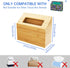 NiHome Hand Towel Box Cover for Kleenex, Natural Bamboo Tissue Box Cover for Home, Office, Bathroom Decor, Fits