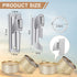 Honeydak Military P38 Can Openers with Key Ring, 12 Pieces Stainless Steel Portable Survival Camping Can Openers for