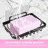 Soap Dish Holder, No Drilling, 304 Rustproof Stainless Steel Wall Mounted Tray for Bathroom & Kitchen