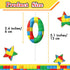 20th 20 Green Red Birthday Candles, Number Candle Cake Topper for Building Block Themed Birthday Cake Decorations
