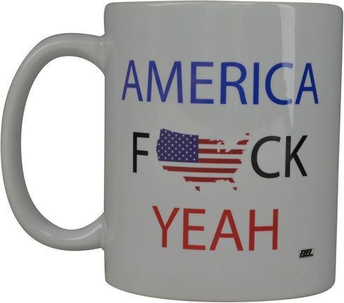 Rogue River Tactical USA Flag Coffee Mug - American Patriot Novelty Cup Gift Idea for Men Dad Father Husband