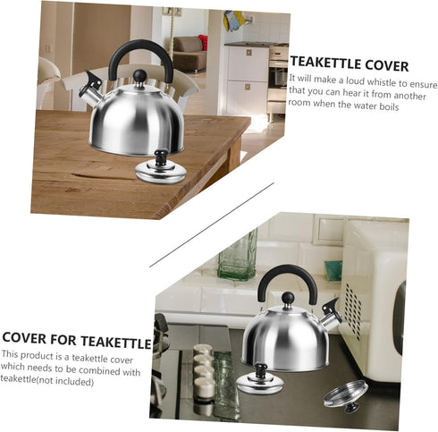 Stainless Steel Whistling Kettle Replacement Lid, Universal Tea Kettle Cover for Home, Office, Coffee Shop, Restaurant