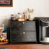 Counter Trironsun Vintage Double Layer Bread Box for Kitchen Bamboo Bread Storage Container Large Capacity Bread