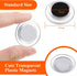 25 Pieces Round Magnets, Refrigerator Whiteboard Mini Fridge Teacher Supplies for Home Schools Offices, Clear
