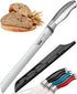 Orblue 10-Inch Serrated Bread Knife, Upgraded Stainless Steel Razor Sharp Wavy Edge for Homemade Bagels