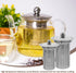 HEMOTON Tea Infusers for Loose Tea, 2Pcs Stainless Steel Strainers, Fine Mesh Steeper, Tea Basket Insert