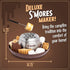 Nostalgia Tabletop Indoor Electric S'mores Maker, Smores Kit with Roasting Sticks and 4 Tray Lazy Susan, Brown