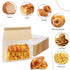 Ocmoiy 50Pcs Large Bread Bags, Resealable Sourdough Bread Bags with Window Paper Treat Bags