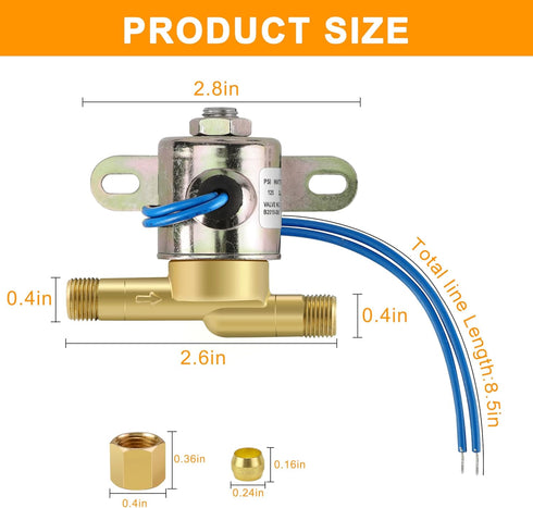 4040 Humidifier Water Solenoid Valve, Compatible with Aprilaire Humidifiers Valve 400 500 600 700 220 224 Replacement