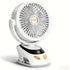 PILSAMAS Clip on Fan Rechargeable with LED Light, 10000mAh Battery & Digital Display,