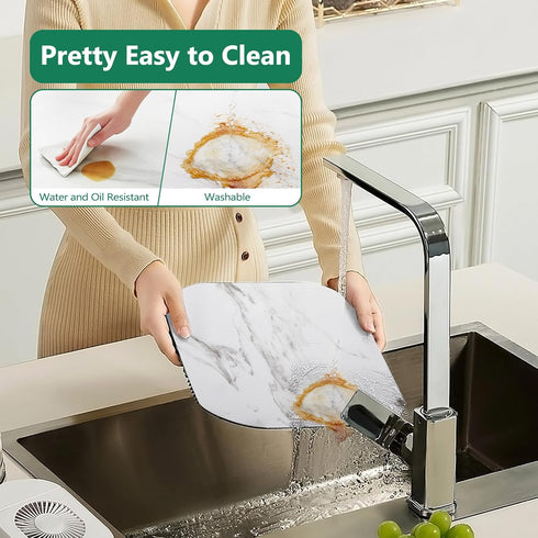 Shelf Drawer Liner for Kitchen Cabinet, Non-Slip Waterproof Oil-Proof Refrigerator Liners, Easy to Clean EVA Material,