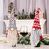 Adurself 4 Pack Christmas Gnome Wine Bottle Covers, Tomte Swedish Gnomes Wine Bottle Toppers Santa Scandinavian Plush