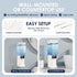 700ML Countertop, 3 Settings, Automatic Mouthwash Dispenser Touchless, Wall-Mount or Dispense Magnetic Cups, USB