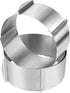 2 PCS Adjustable Stainless Steel Cake Mold Ring Set, 6 to 12 Inch Round Mousse Ring for Baking Supplies