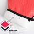 Kitchen Oven Gloves - Silicone and Cotton Double-Layer Heat Resistant Mitts for Baking and Grilling - 1 Pair, Red