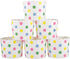 Webake Large Paper Baking Cup, 6oz Disposable Cupcake Muffin Cases, Set of 25, Colorful Dot