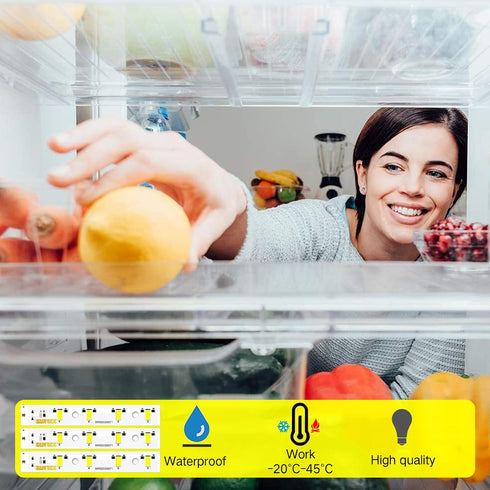 New Upgraded 2 Pack WR55X26671 LED Light Board Compatible for GE Refrigerator Replace PS11767930