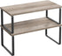 SONGMICS Cabinet Organizer Shelf, Set of 2 Kitchen Counter Shelves, Kitchen Storage,