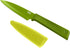 KUHN RIKON Colori+ Non-Stick Straight Paring Knife, 4 inch Blade, Green with Safety Sheath