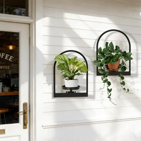 Set 2, Wall Planters for Indoor Plants Shelves of Hanging Planter for Indoor Plant Stand Plants Wall Decor - Premium