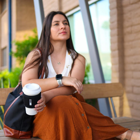 Sok It HotSok Coffee & Tea Reusable Insulated Neoprene Cup Sleeve (English Garden Picnic)