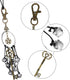Witch Bells for Door, Wiccan Decor Altar Bell, Antique Magic Keys, Witchy Wicca Home Protection Decor (2 Pieces)
