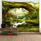 Llamazing Forest Landscape Magic Tapestry for Living Room & Bedroom (Sunlight & Creek, 60''L x 51''W)