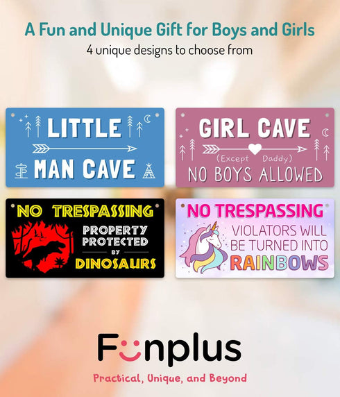Girl Cave Sign, Teen Girls Room Decor, 12 * 6 Wall Hanging Decoration, Girls Only No Boys Allowed for Bedroom