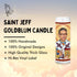 Goldblum Celebrity Glass Jar Candle – Unscented Handmade Soy Wax Votive Candle – Unique Gift for Movie Lovers – 8 Inch