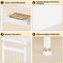 2 1 Side Table for Small Spaces, Narrow End Table with Magazine Holder, in Design Slim Side Table, Skinny Nightstand