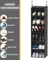 SpaceAid 2 Pack Hanging Closet Organizer with Dividers, 24 Compartments Hanging Shoe Shelves for Closet