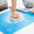 LIMNUO Silicone Baking Mat - Extra Thick Large Non Stick Pastry Mat Sheet for Dough, Blue, M-16''(W)*20''(L)