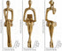 Octdays Gold Decor Thinker Statue, Abstract Art Sculpture Coffee Table & Bookshelf Decor Accents, Modern Living Room
