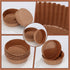 Uiifan 50 Pack Disposable Round Cupcake Liners, Paper Baking Cups for Microwave Oven Safe Paper Bakeware
