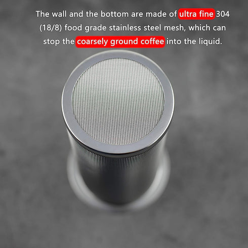 Cold Brew Coffee Filter for 1 Gallon Mason Jars, Stainless Steel Fine Mesh for Large Batch Brewing