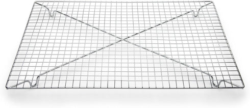 Fox Run Iron/Chrome Rectangular Cooling Rack, 18-Inch x 12.5-Inch, Metallic