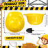 36 Sets 8 oz Uiifan Construction Ice Cream Bowls with Shovel Spoons, Plastic Helmet Dessert Cups Snack Bowls