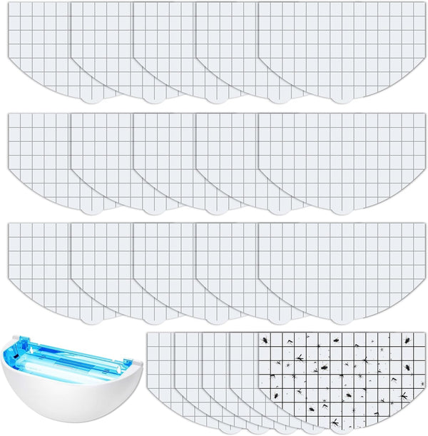 Qualirey 20 Pack Flying Insect Trap Refill Compatible with Faicuk FA-FLT07 Wall