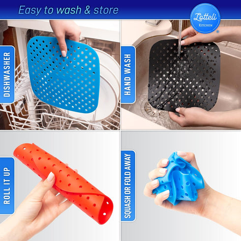 Reusable Silicone Air Fryer Liners, Easy Clean Accessories with Magnetic Cheat Sheet, Non-Stick Parchment Paper