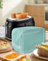Toaster Cover 2 Slice Solid Teal Color Bread Toaster Oven Cover with Pockets Light Cyan Dustproof Bakeware Protector Small Kitchen Appliance Dust Covers and Fingerprint Protection for Women Gift