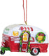 Red and White Happy Camper RV Trailer Christmas Tree Ornament - Camping J8394