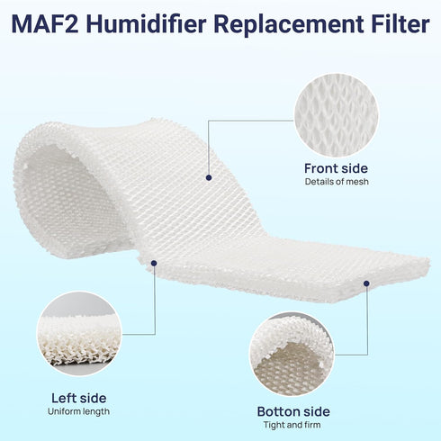 MAF2 Humidifier Filter Replacement for Aircare Esscik Air MiostAIR MA0800 MA08000 MA0600 MA0601, Replacement for