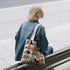 Aesthetic Canvas Tote Bag for Women - with Magnetic Snap Closure & Zipper Inner Pocket Reusable Bag for Shopping
