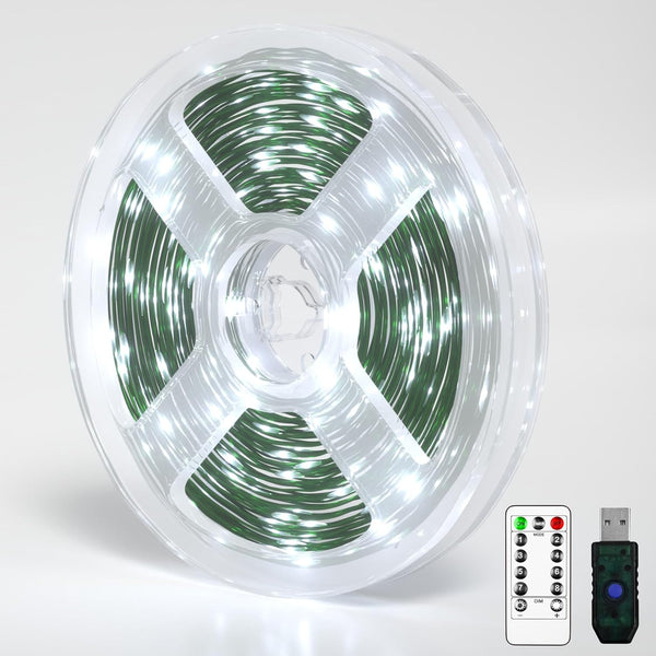 ziloes Fairy Lights 33 FT 100 LED USB Twinkle String Lights Plug in