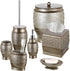 Set Creative Scents Dublin Silver Toilet Brush - Toilet Bowl Cleaner Brush and Holder - Decorative Bathroom Cleaner