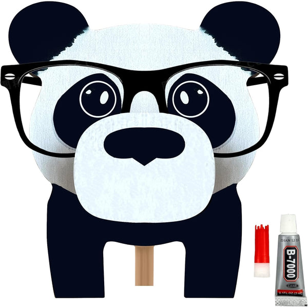YUNXEXIT Creative Eyeglasses Holder Animal, Fun Pet Eyeglass Holder, Cute Handmade Wooden Carving