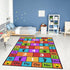 VICIKOIA 31x47 Kid Hopscotch Play Rug, ABC Alphabet Number Educational Carpet, Playroom Classroom Mat Non-Slip Washable
